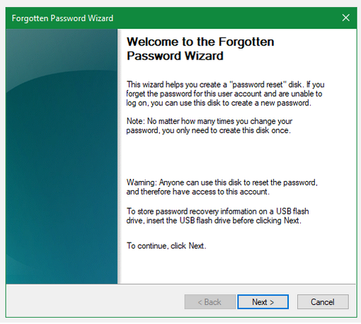 بازیابی رمز عبور در ویندوز