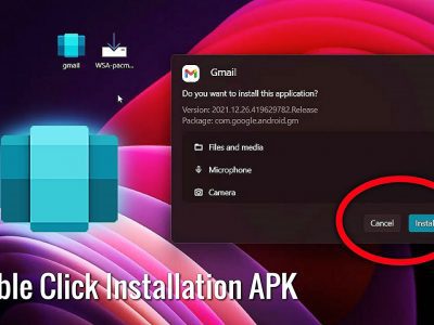 نصب APK های اندروید با دابل کلیک کردن در ویندوز 11