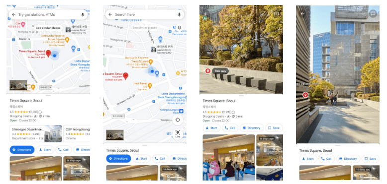 Advanced features of Google Maps